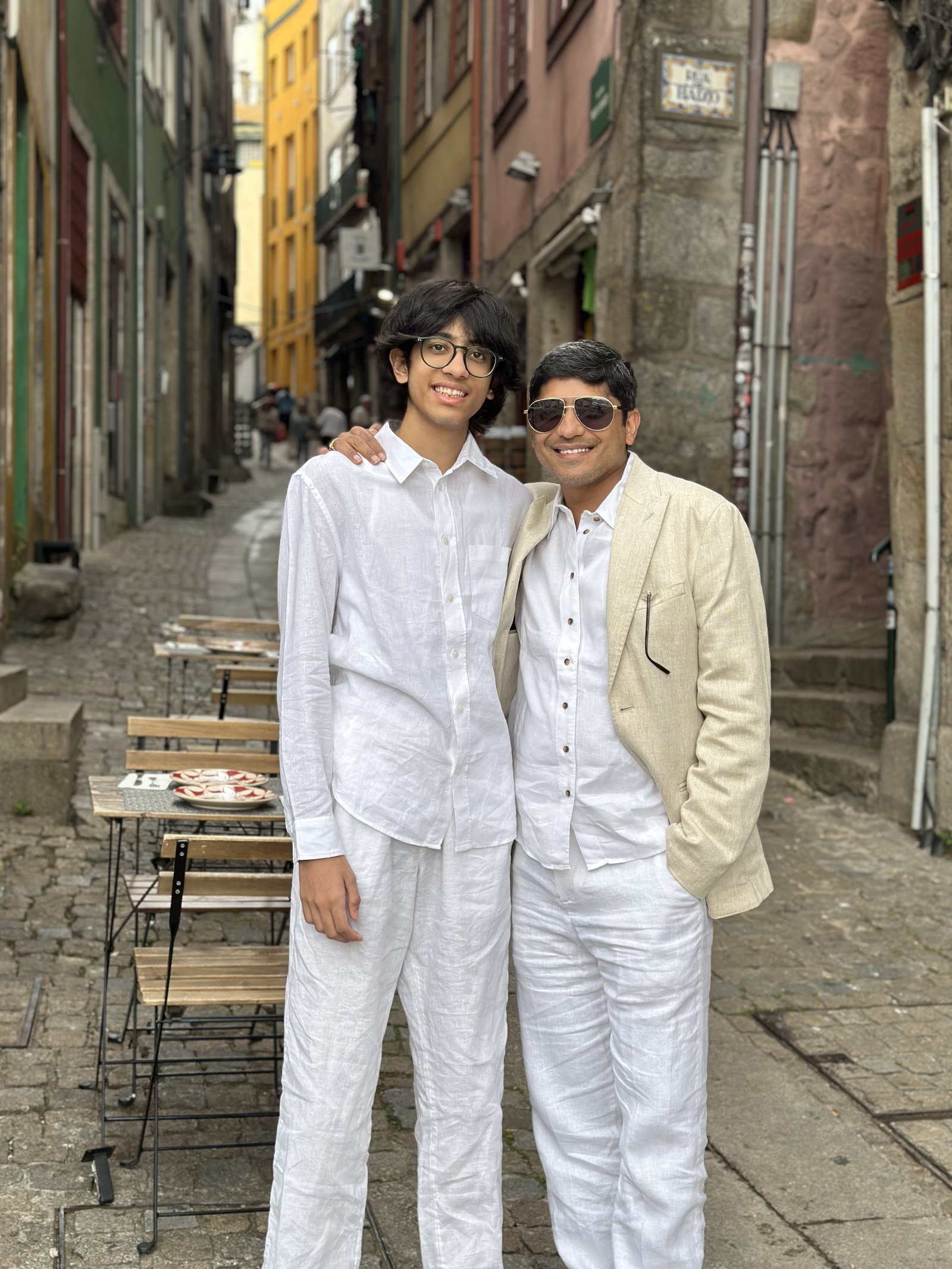 Abhishek Gupta with his son